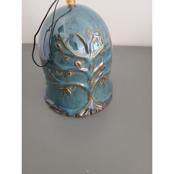 Tree of Life Ceramic Pottery Blue Whispering Bell Wind Chime NIB - Picture 15 of 15